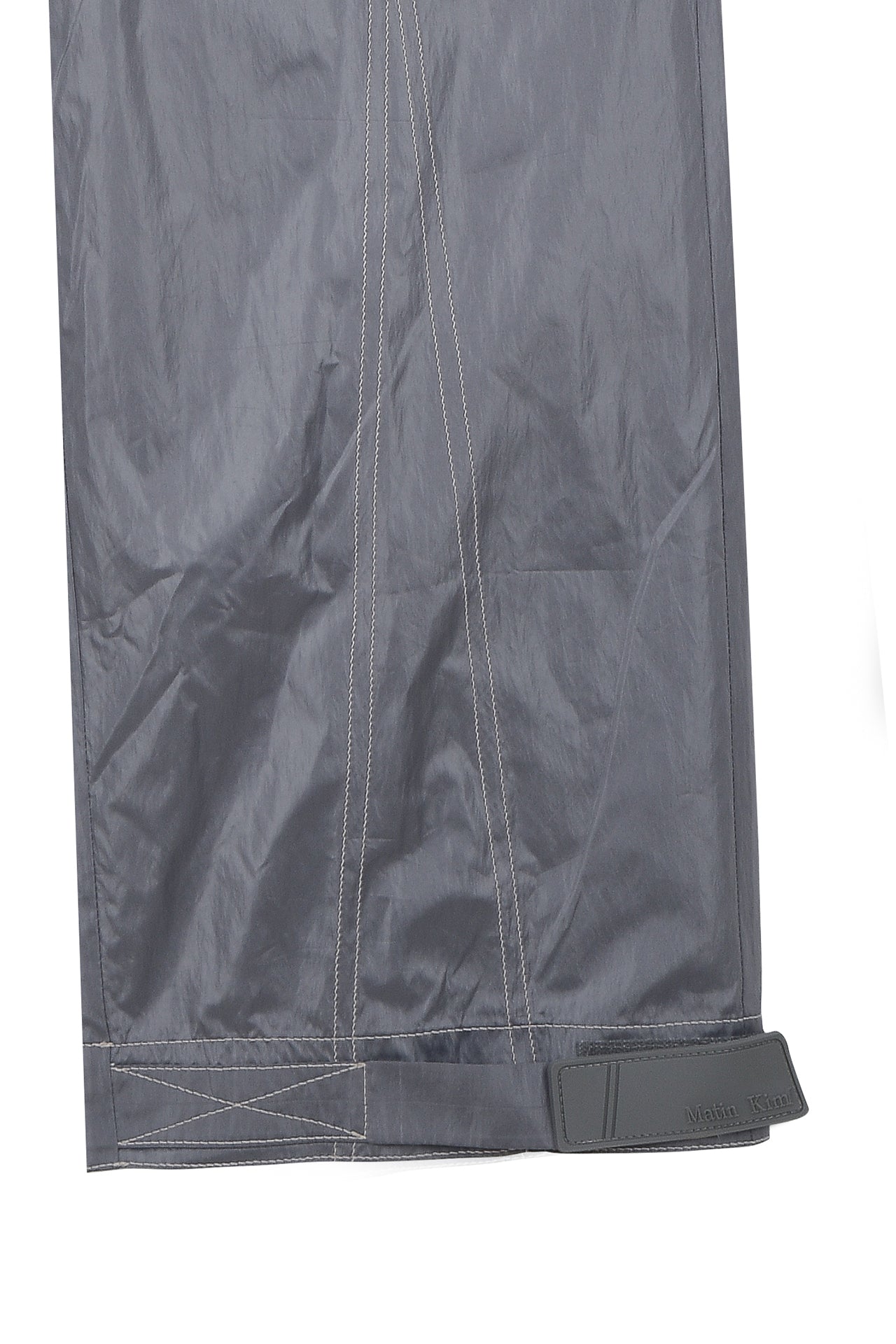 Matin Kim - Stitch Detailed Trucker Pants (Grey) product image 4 | TRAB K-Fashion Australia