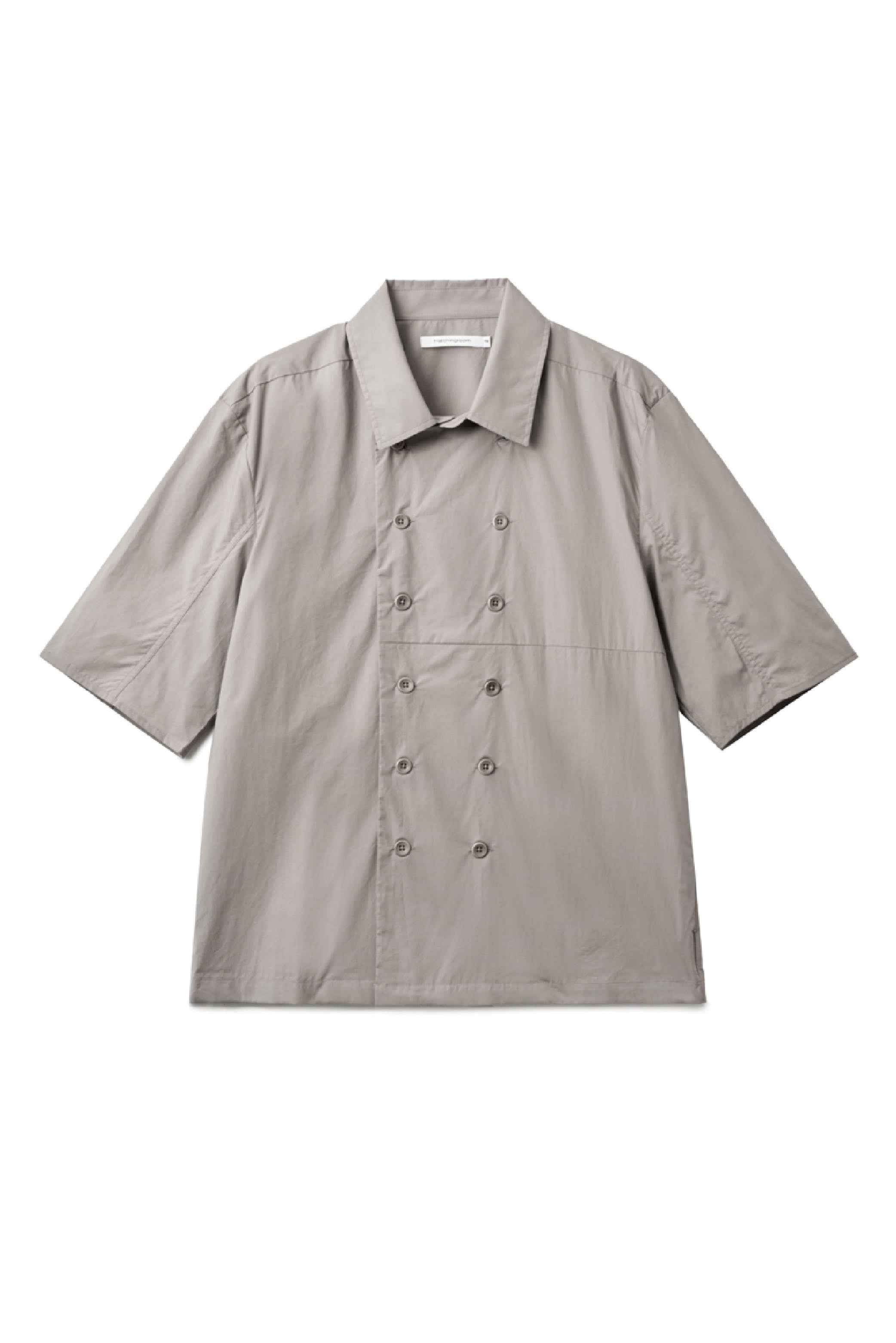 Hatchingroom - Double Breasted Shirket (Mud Grey) product image 1 | TRAB K-Fashion Australia