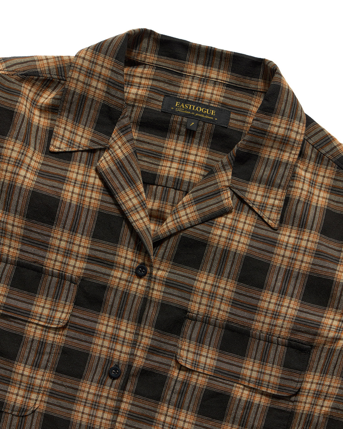 Eastlogue - Loiter Half Shirts (Orange & Charcoal Check) product image 3 | TRAB K-Fashion Australia
