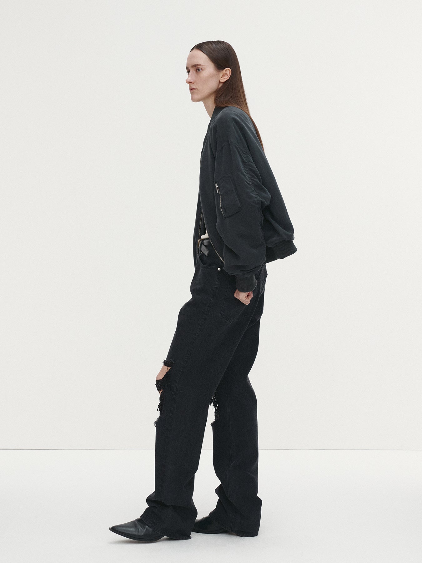 Tonywack - Rayon Twill Bomber Jacket (Carbon) product image 4 | TRAB K-Fashion Australia