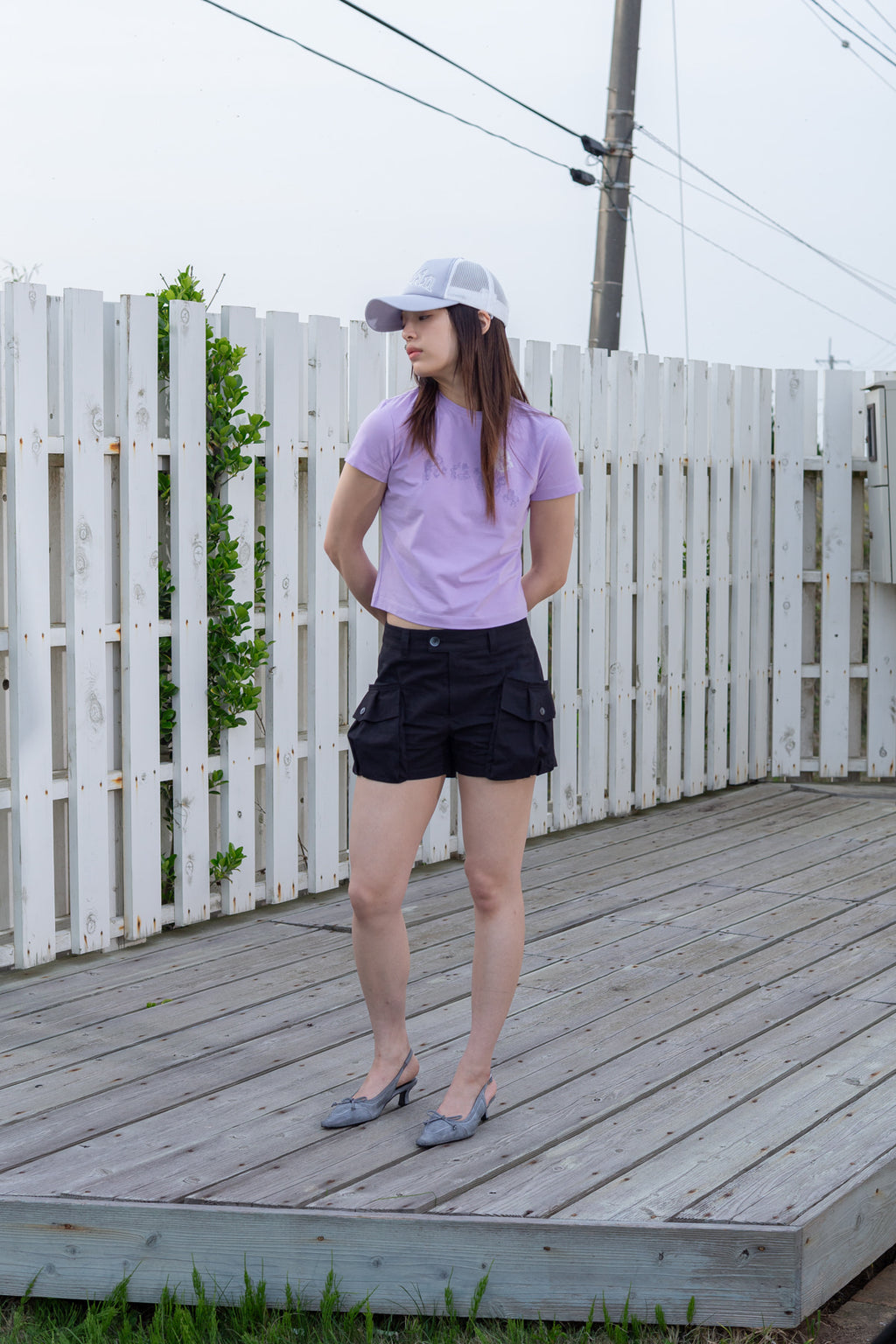 Matin Kim - Bubbly Graphic Printing Top (Lilac) product image 6 | TRAB K-Fashion Australia