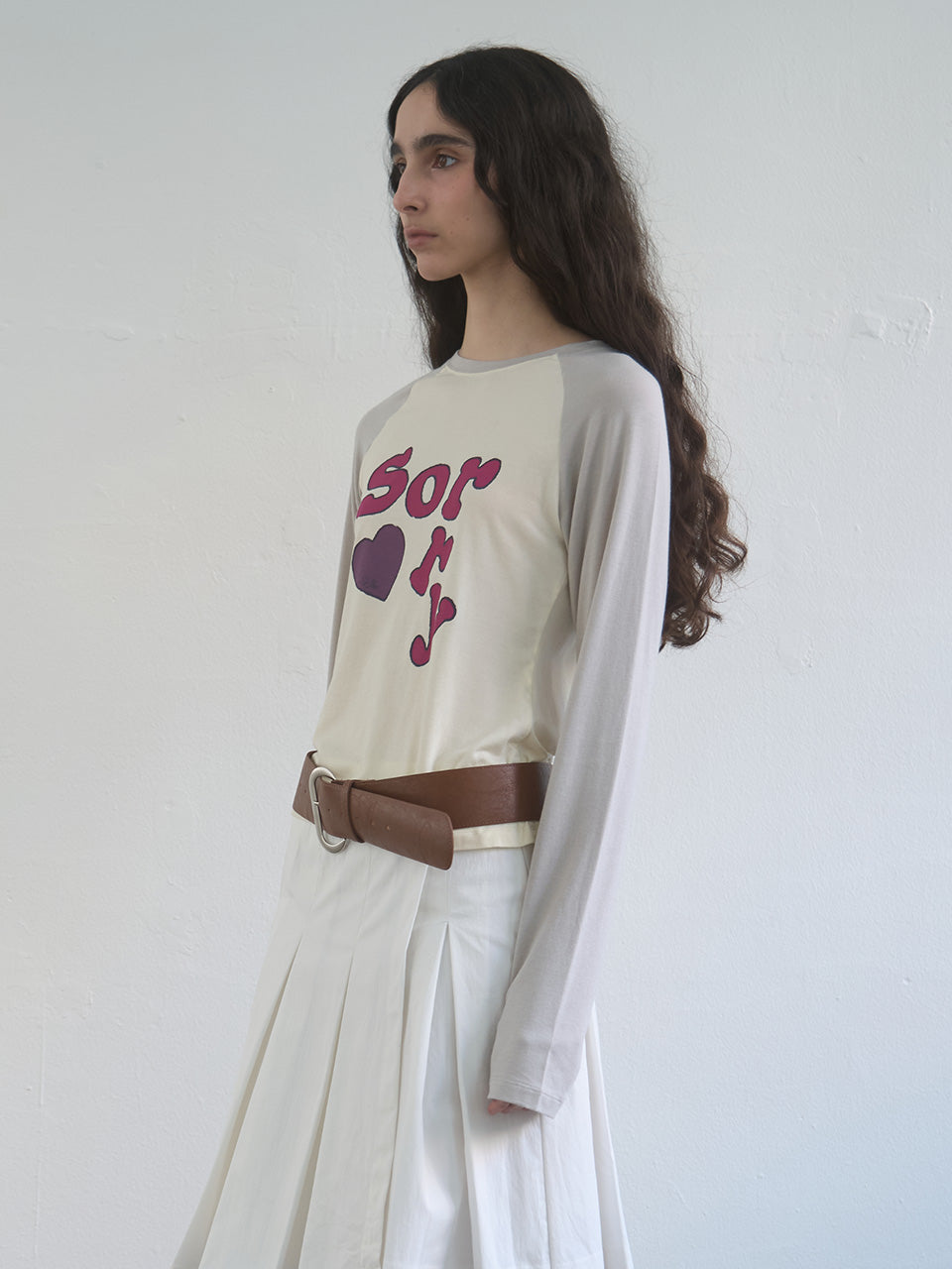 Kijun - Sorry Raglan Tee (Ivory) product image 2 | TRAB K-Fashion Australia