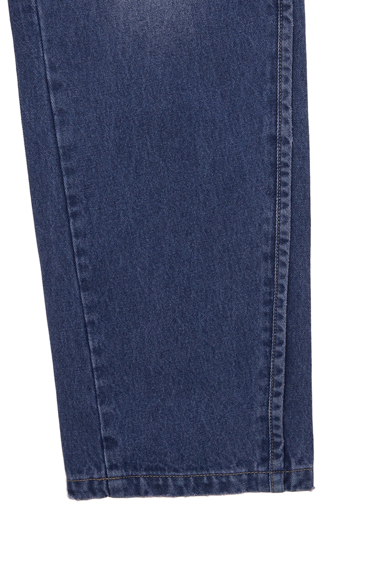 Matin Kim - Earphone Printed Denim Pants (Blue) product image 4 | TRAB K-Fashion Australia