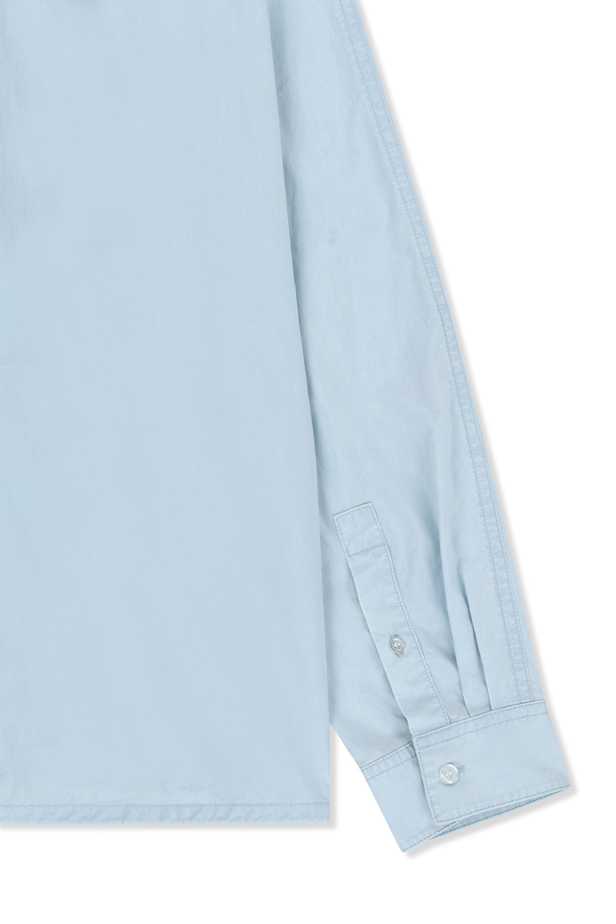 Matin Kim - Washed Cotton Drawstring Shirt (Sky) product image 5 | TRAB K-Fashion Australia