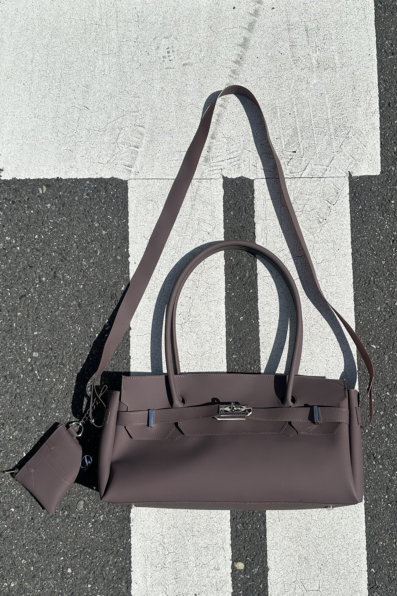 Deinet - [free Card Wallet] Jelly Two-Way Bag (Brown) product image 7 | TRAB K-Fashion Australia