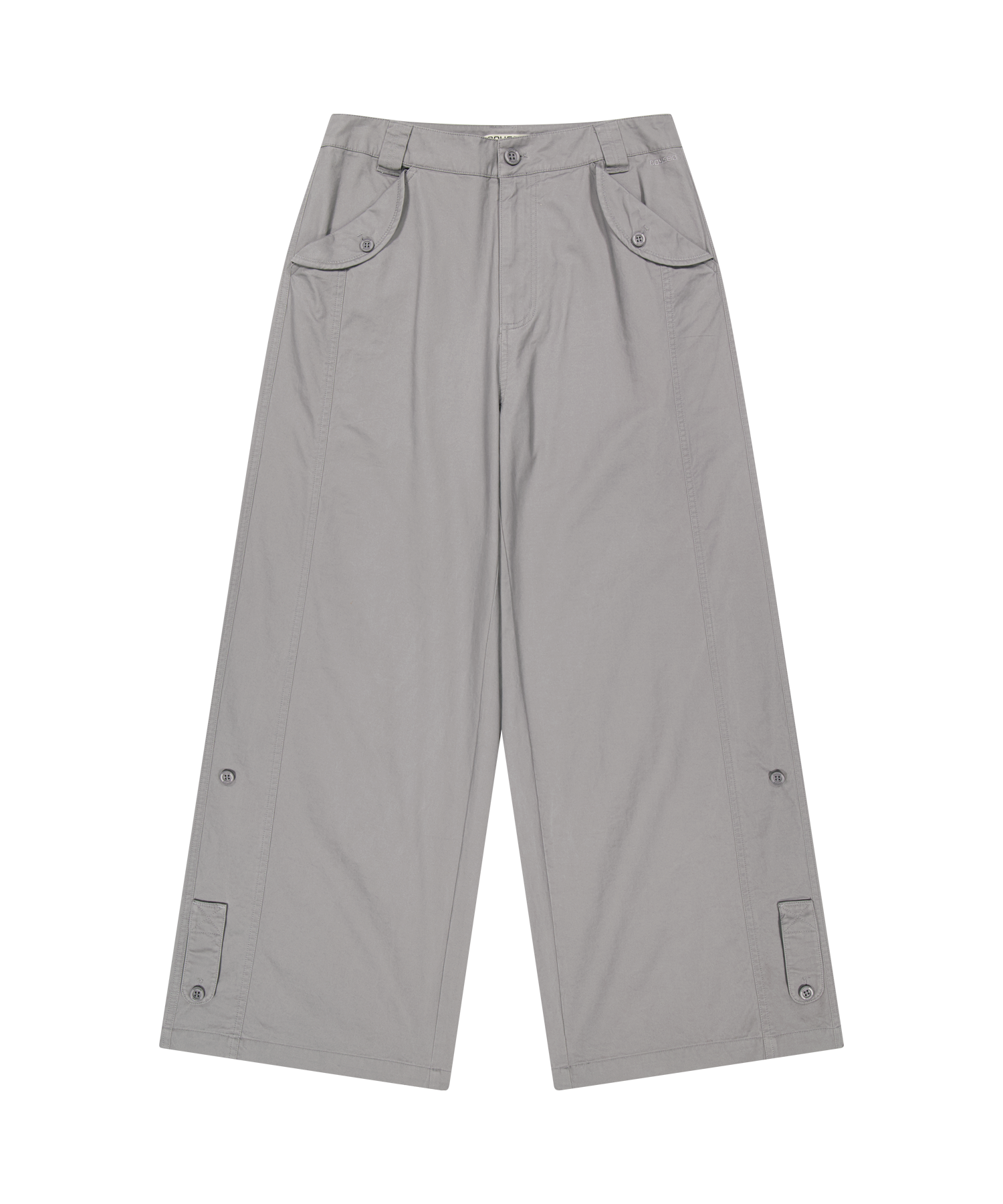 Coyseio - Washed Button Tab Pants (Grey) product image 1 | TRAB K-Fashion Australia