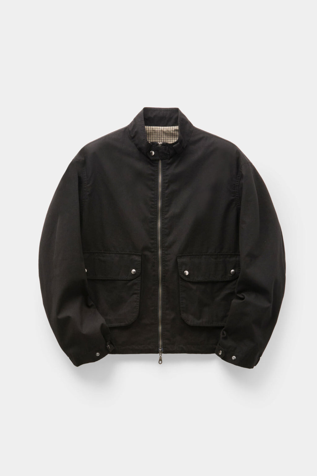 Coor - Stand Collar Cotton Washed Jumper (Washed Black) product image 1 | TRAB K-Fashion Australia