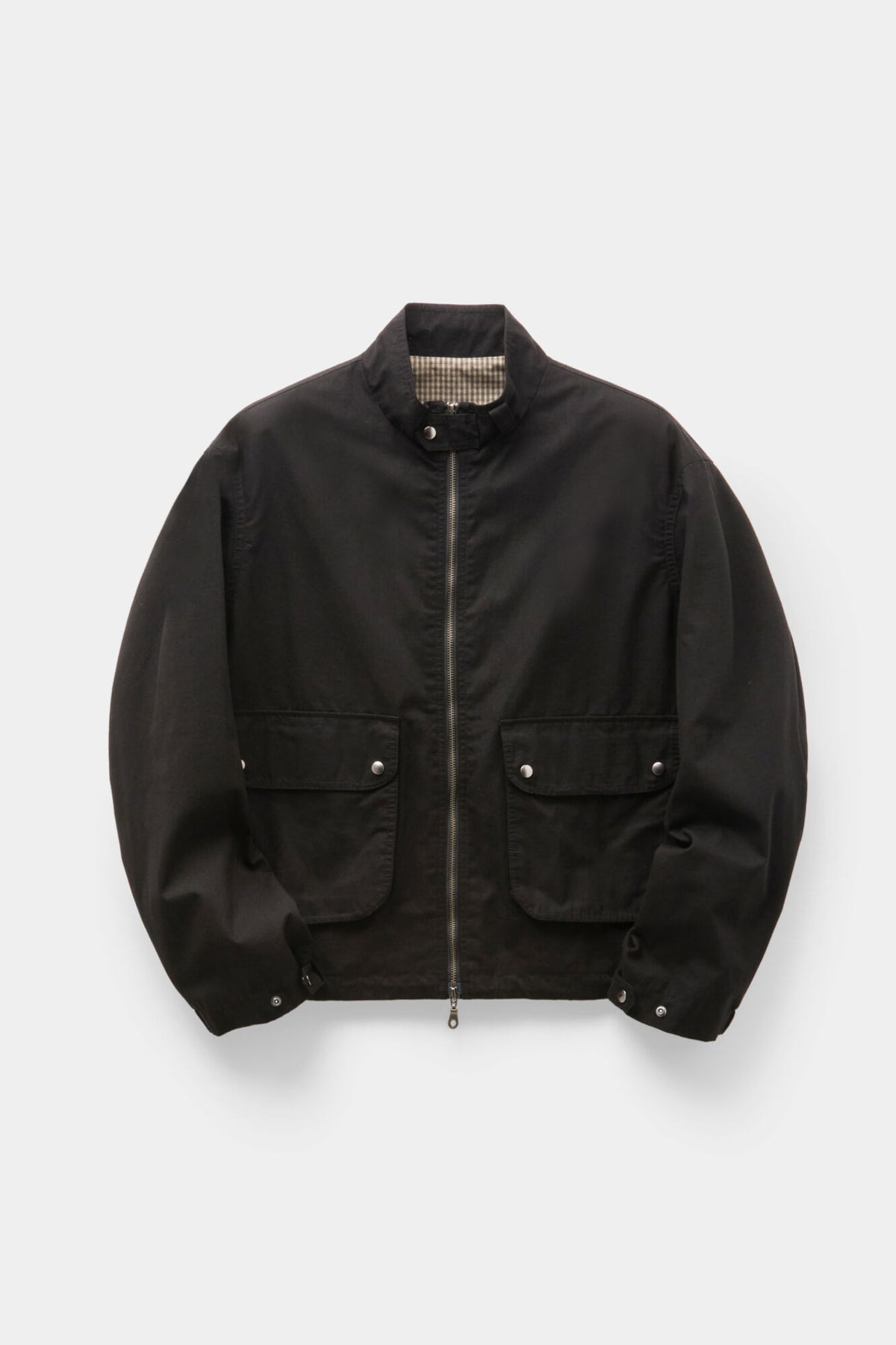 Coor - Stand Collar Cotton Washed Jumper (Washed Black) product image 1 | TRAB K-Fashion Australia