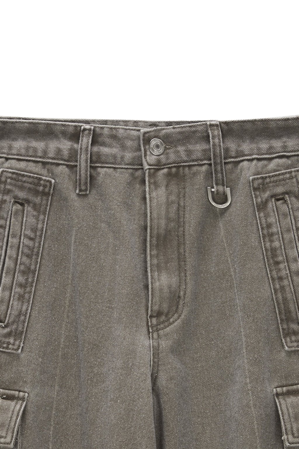 Matin Kim - Color Dying Cargo Pants (Grey) product image 3 | TRAB K-Fashion Australia