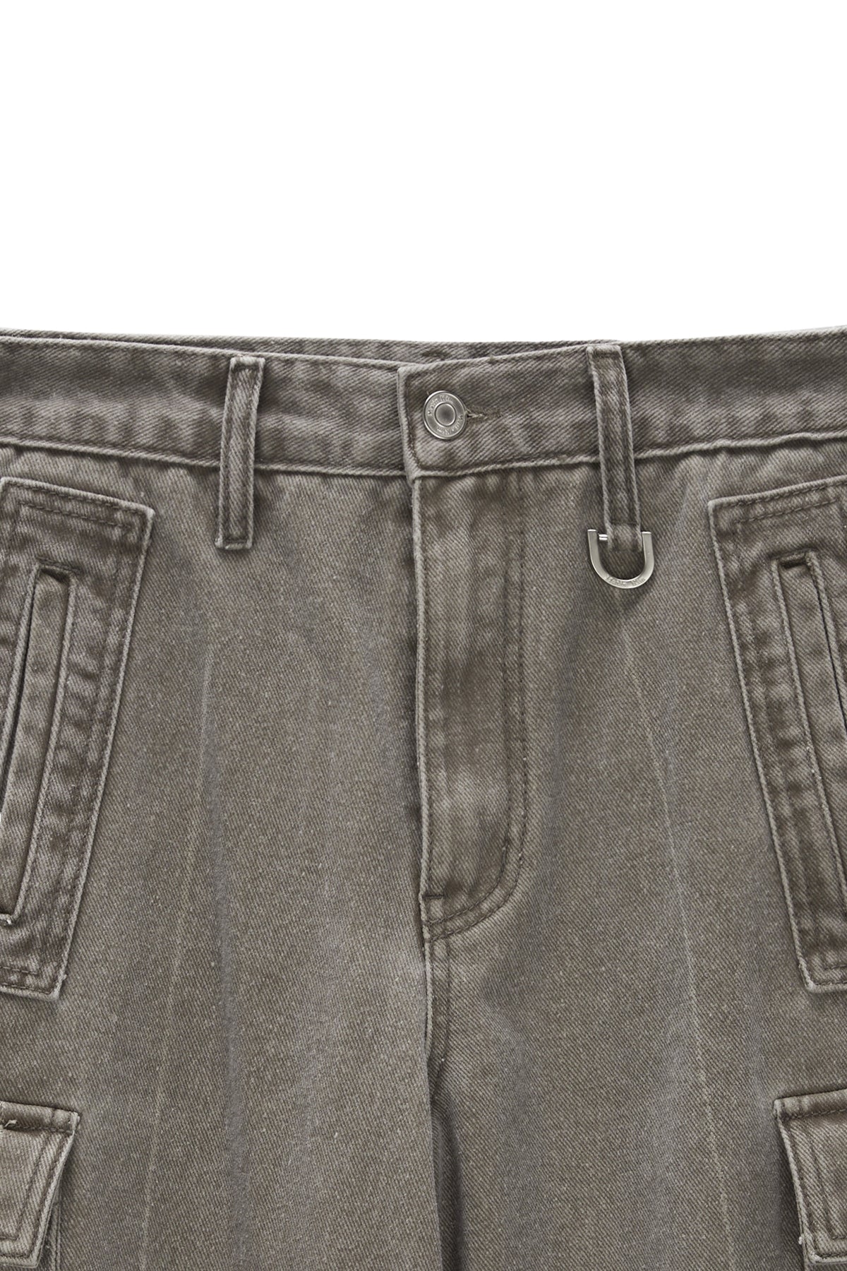 Matin Kim - Color Dying Cargo Pants (Grey) product image 3 | TRAB K-Fashion Australia