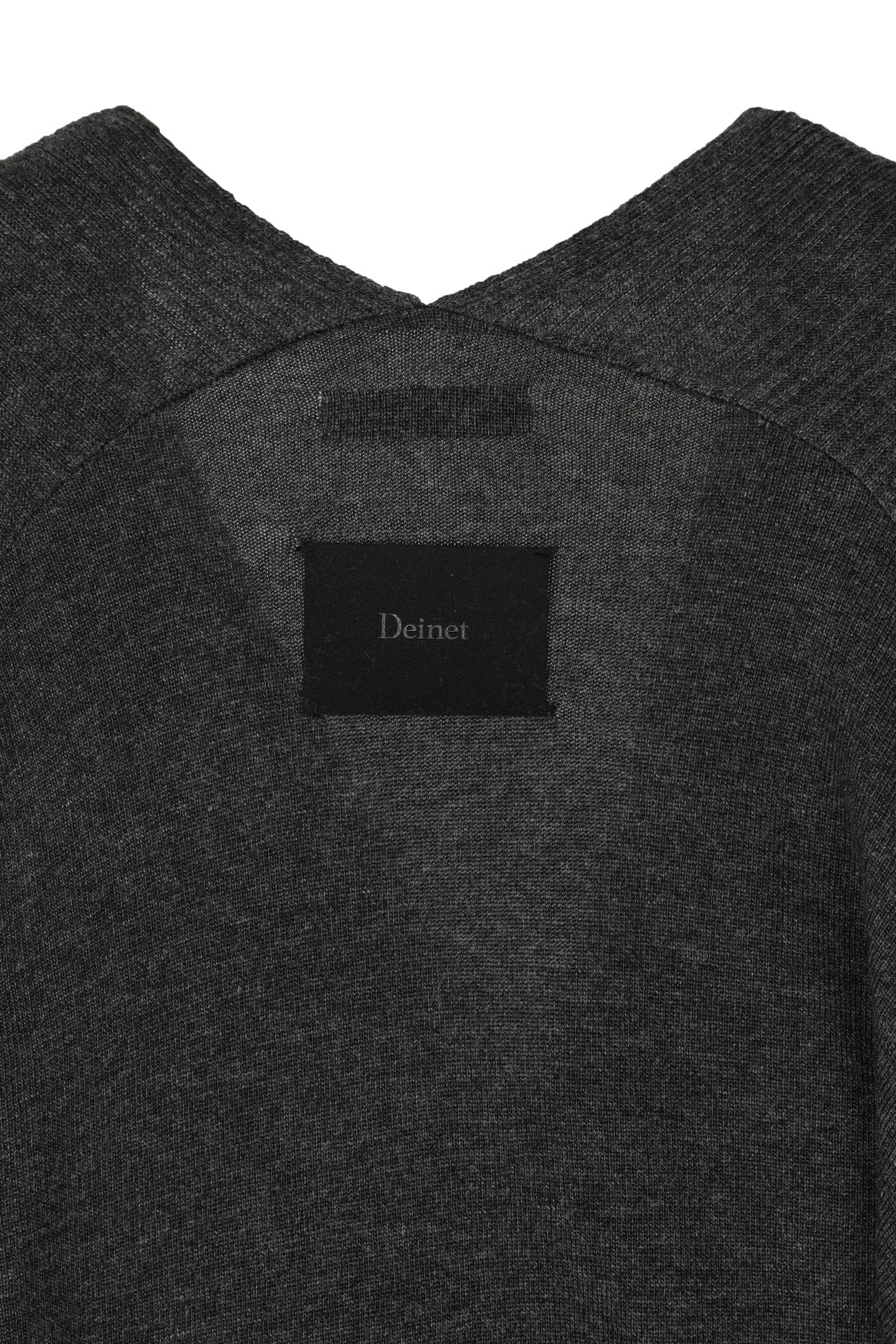 Deinet - Fluid Knit Drape Cardigan (Charcoal) product image 12 | TRAB K-Fashion Australia