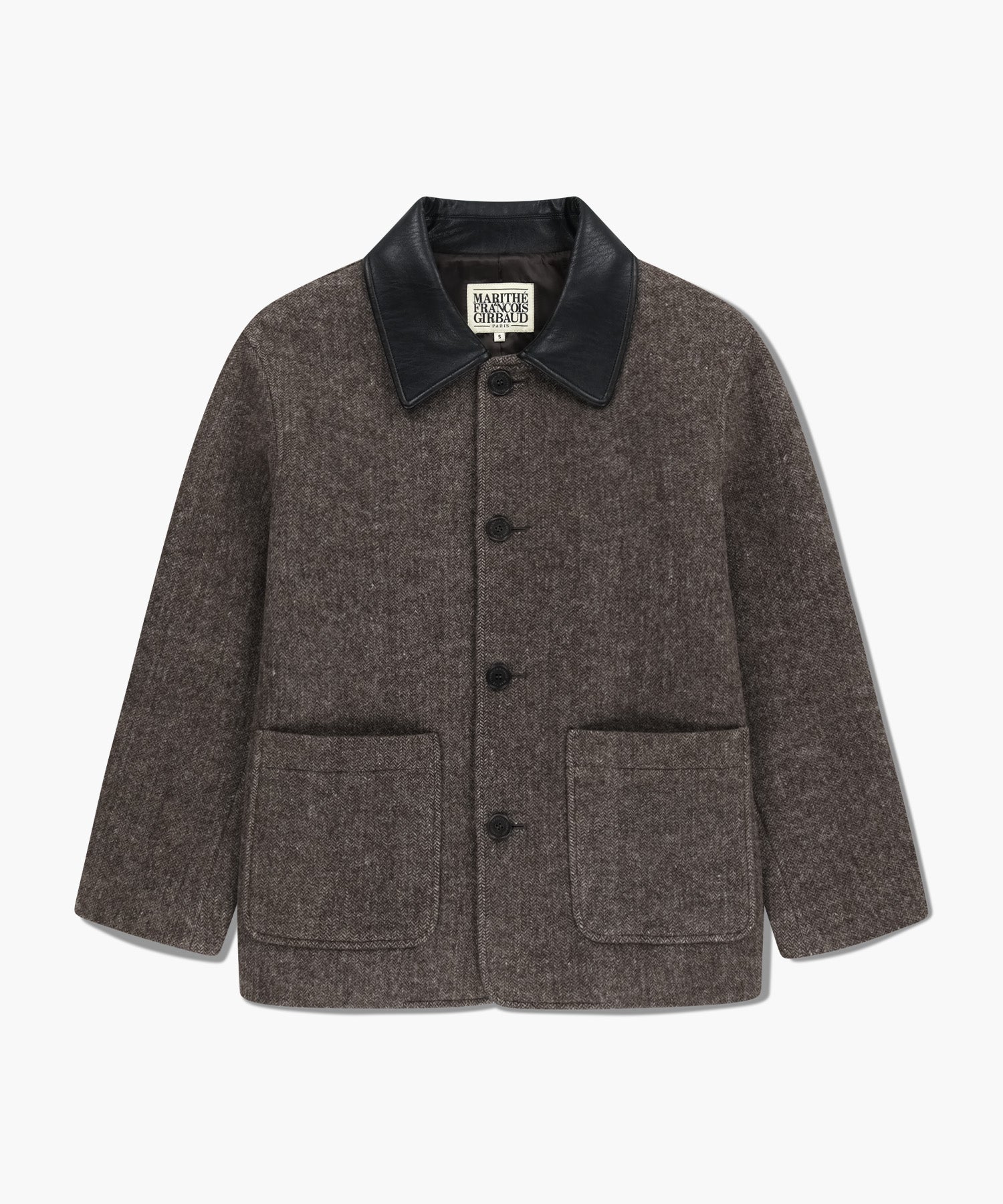 Marithe & Francois Girbaud - Collar Point Half Coat (Brown) product image 11 | TRAB K-Fashion Australia