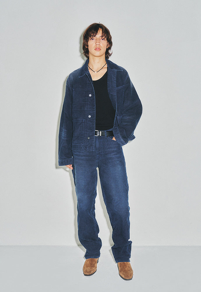 Tonywack - Indigo Garment-Dyed Corduroy Work Jacket (Faded Indigo) product image 5 | TRAB K-Fashion Australia