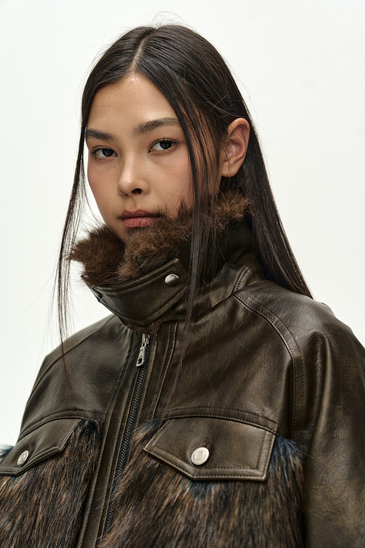 Andersson Bell - Venus Fur Bomber Jacket (Brown) product image 7 | TRAB K-Fashion Australia