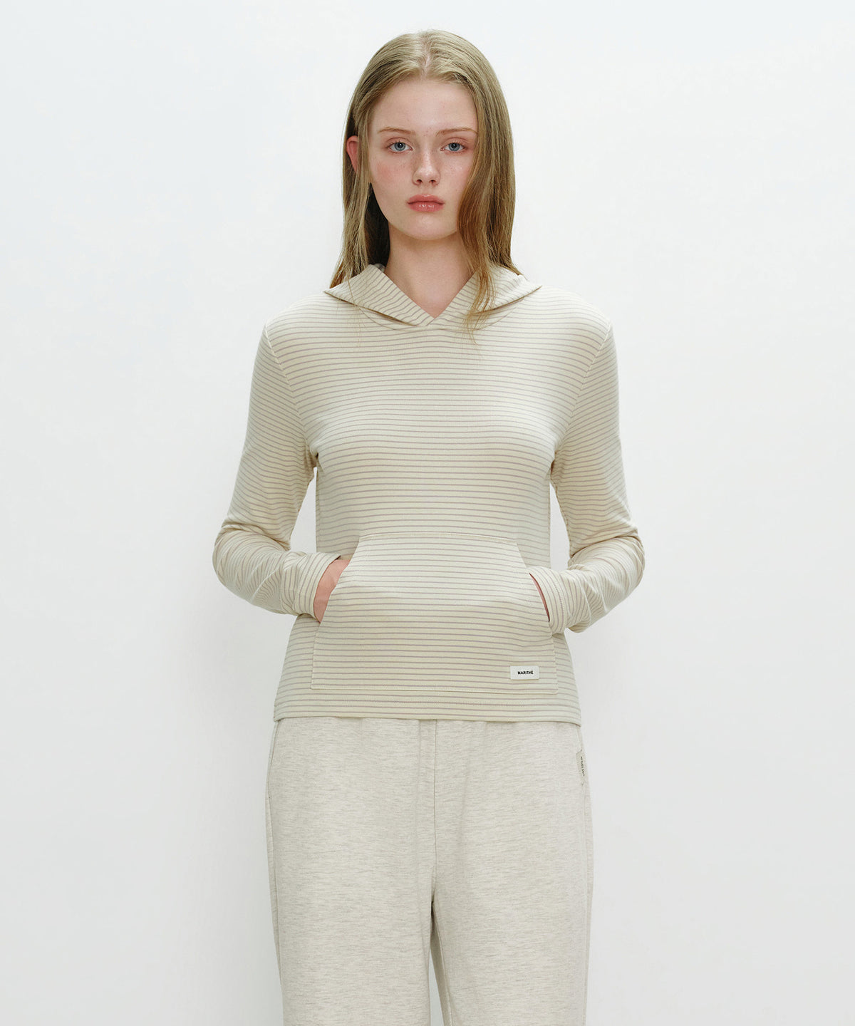 Marithe & Francois Girbaud - Basic Hoodie Long Sleeve (Butter) product image 1 | TRAB K-Fashion Australia