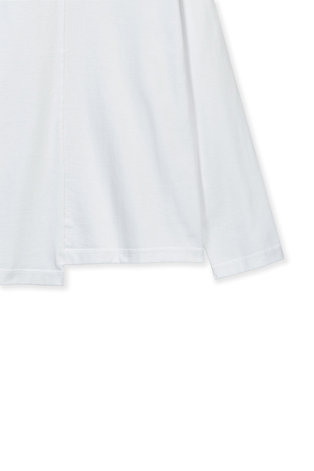 Matin Kim - Asymmetric Logo Top (White) product image 5 | TRAB K-Fashion Australia