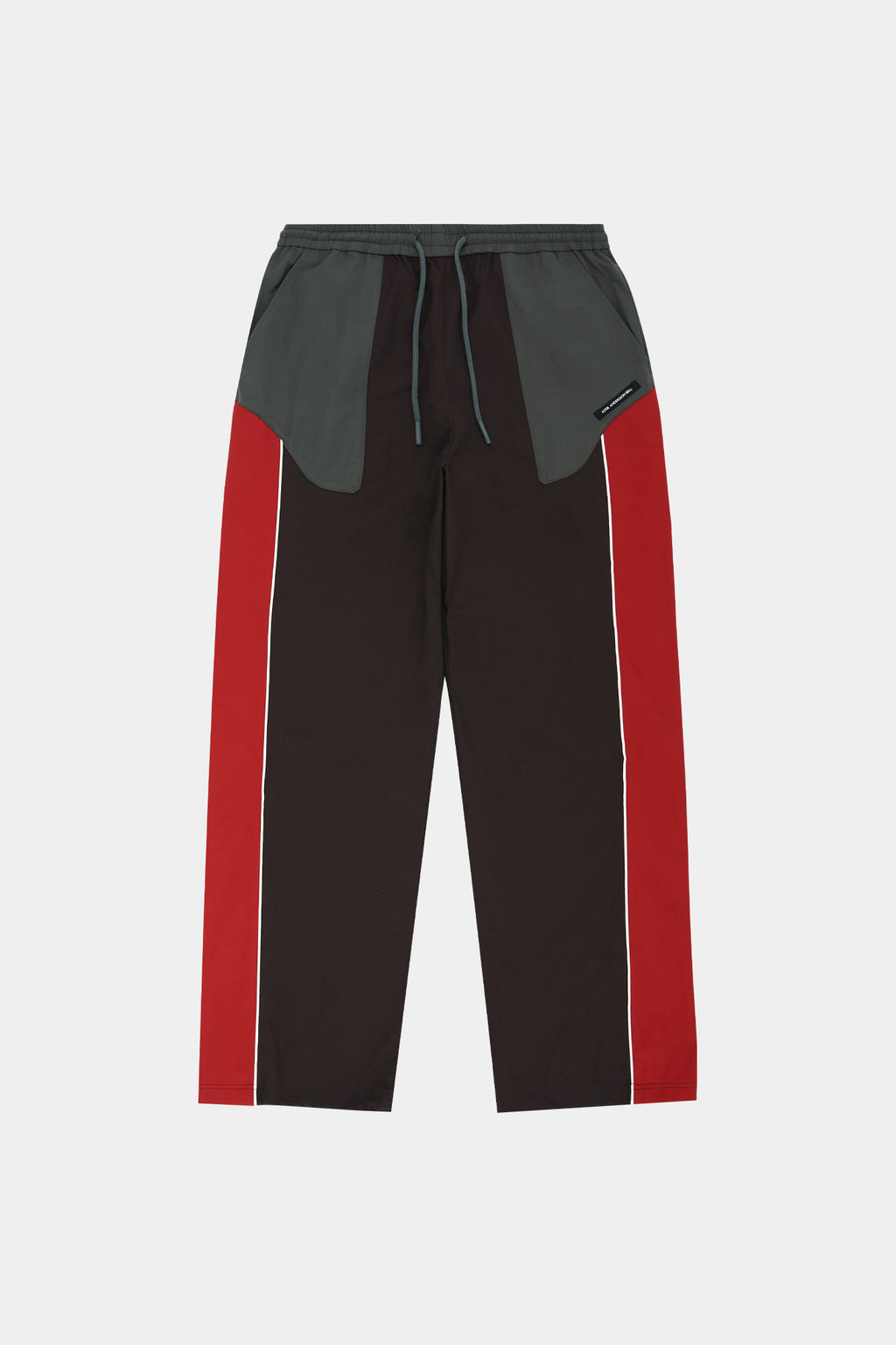 Andersson Bell - Unisex Color Block Nylon Track Pants (Red/Brown) product image 11 | TRAB K-Fashion Australia