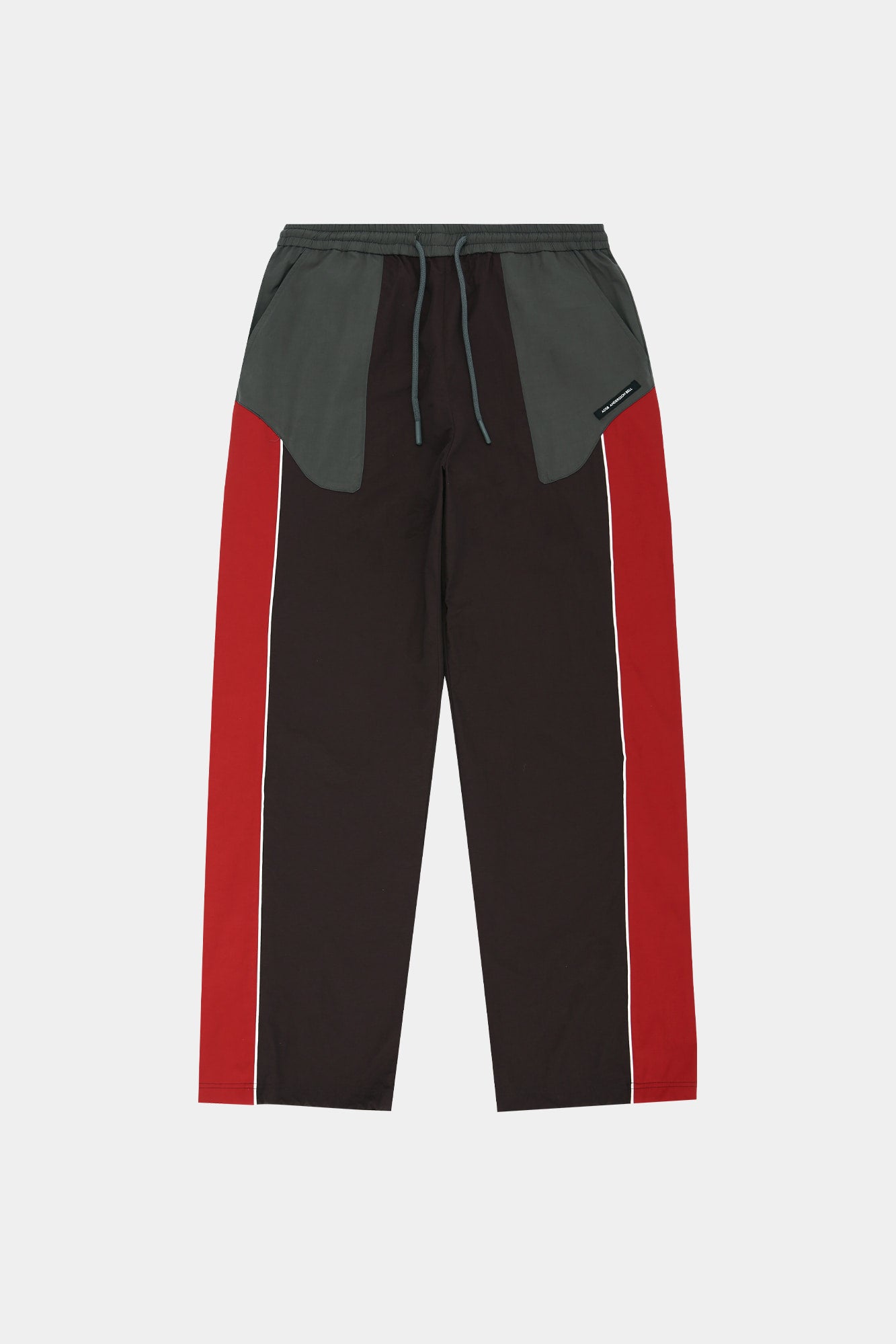 Andersson Bell - Unisex Color Block Nylon Track Pants (Red/Brown) product image 11 | TRAB K-Fashion Australia