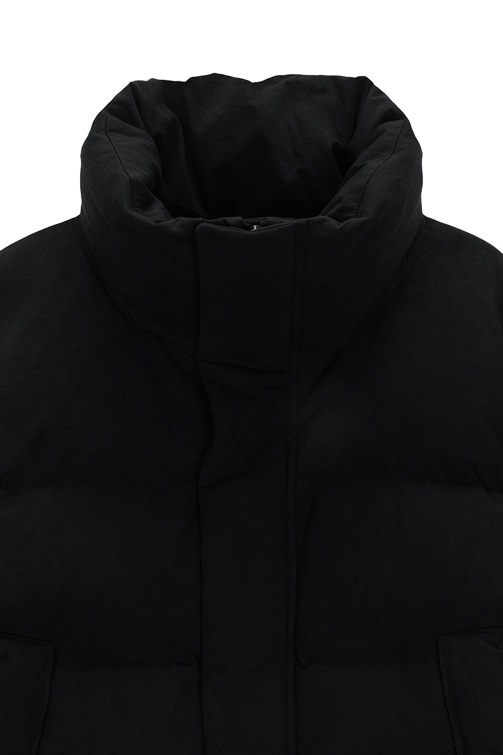 Matin Kim - Cotton Washed Puffer Duck Down Jumper (Black) product image 3 | TRAB K-Fashion Australia
