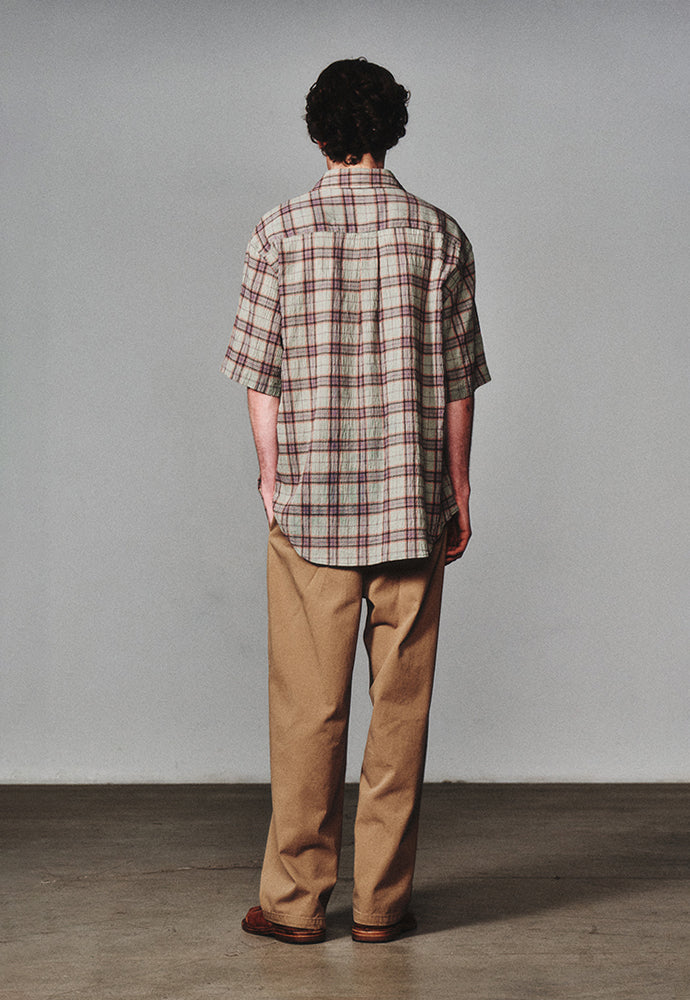 Art if acts - Vintage Check Half Shirt (Jade) product image 4 | TRAB K-Fashion Australia