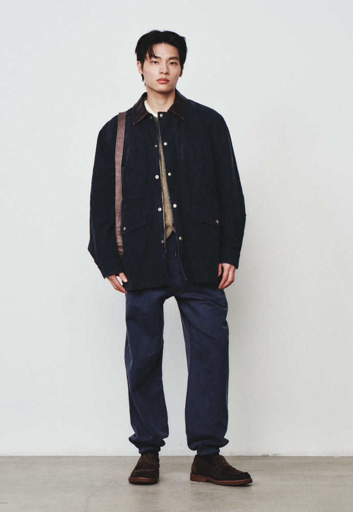 Art if acts - Garment Dyed Vintage Heavy Sweat Pants (Navy) product image 4 | TRAB K-Fashion Australia