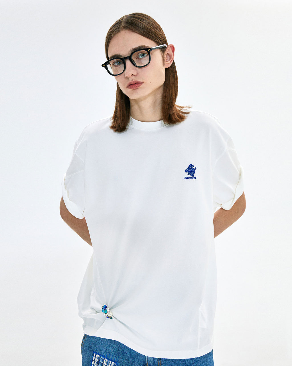 Ader Error - Twinny small logo t-shirt (Off white) product image 2 | TRAB K-Fashion Australia