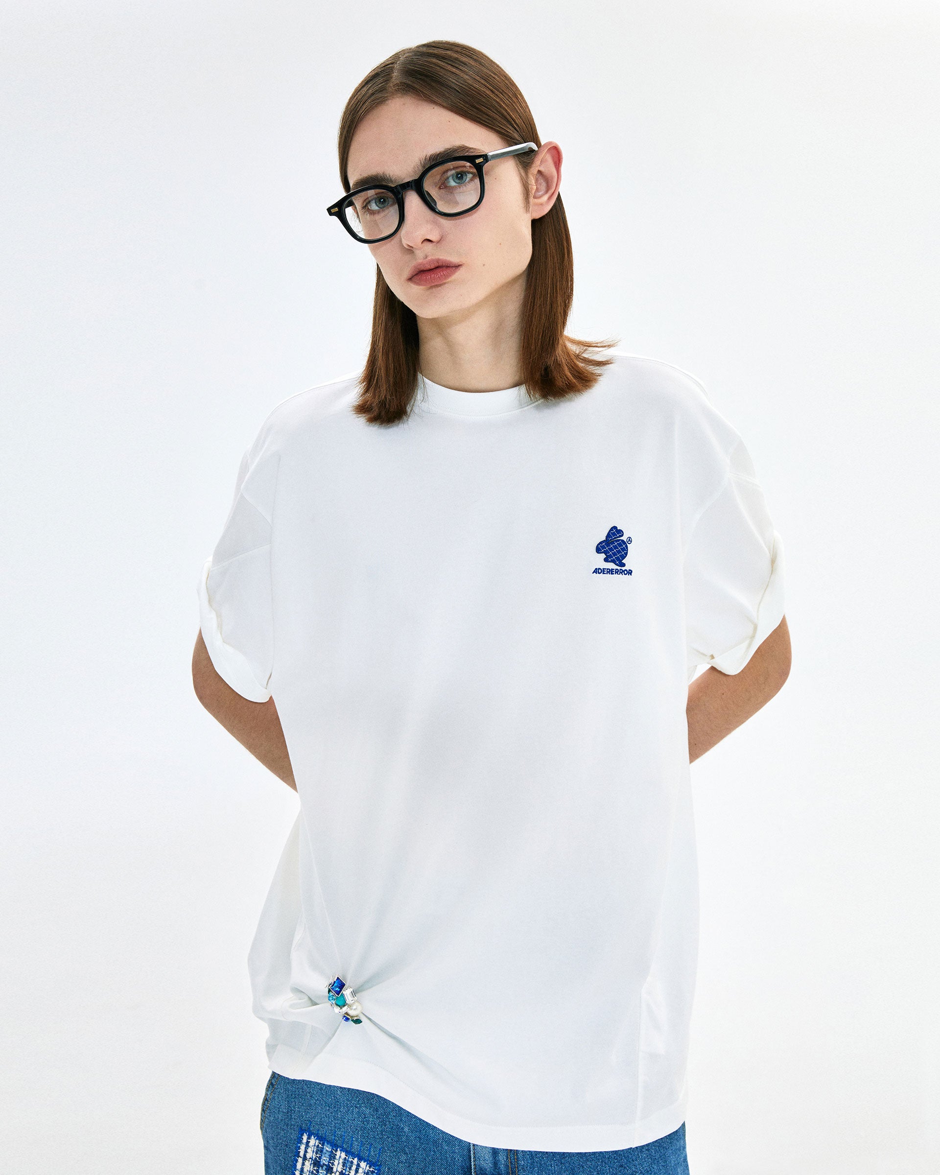 Ader Error - Twinny small logo t-shirt (Off white) product image 2 | TRAB K-Fashion Australia