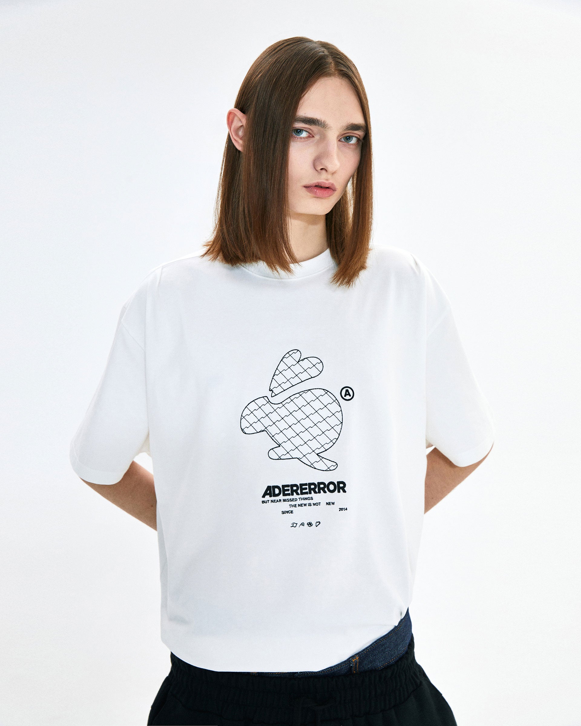Ader Error - Twinny logo t-shirt (Off white) product image 2 | TRAB K-Fashion Australia