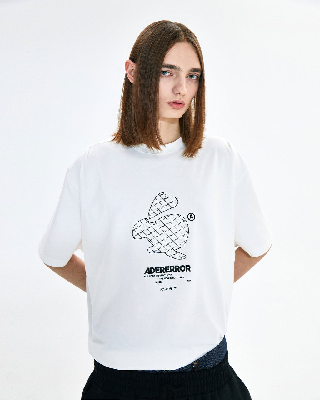Ader Error - Twinny logo t-shirt (Off white) product image 2 | TRAB K-Fashion Australia