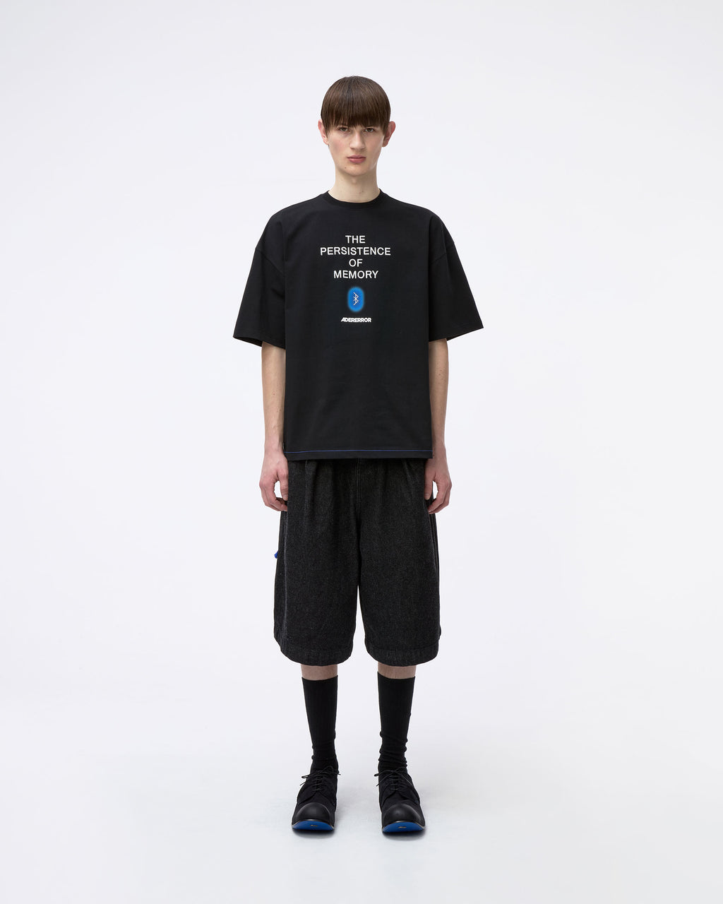 Ader Error - Blue net T-shirt Product. 49 (Noir) product image 2 | TRAB K-Fashion Australia