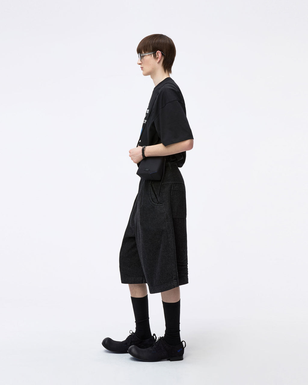 Ader Error - Blue net T-shirt Product. 49 (Noir) product image 4 | TRAB K-Fashion Australia