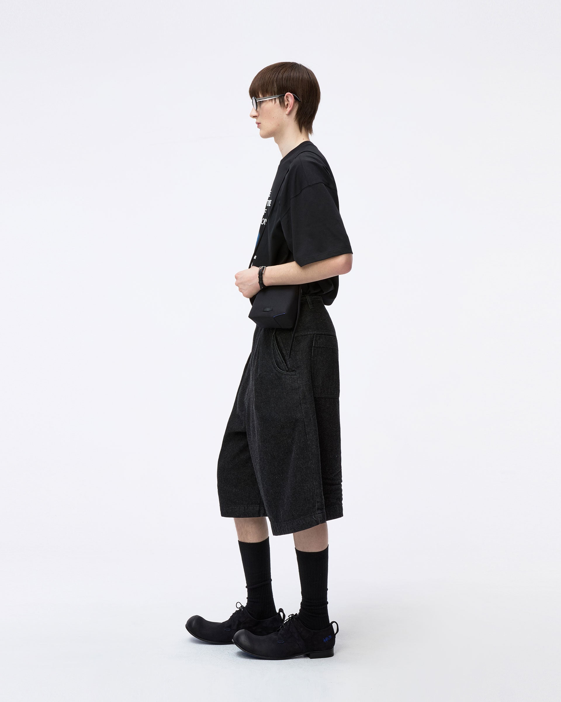 Ader Error - Blue net T-shirt Product. 49 (Noir) product image 4 | TRAB K-Fashion Australia