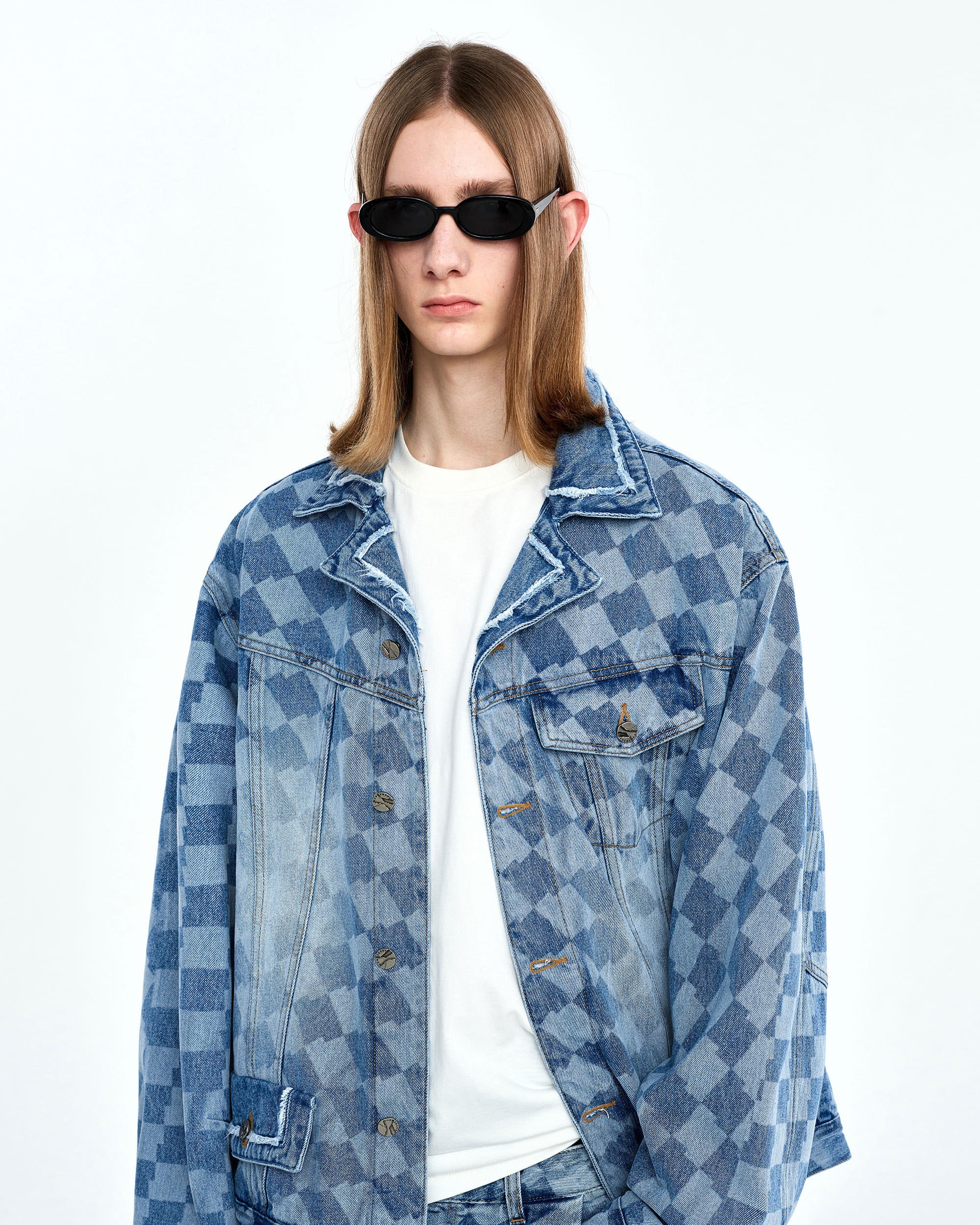 Ader Error - Tenit trucker jacket (Blue) product image 2 | TRAB K-Fashion Australia