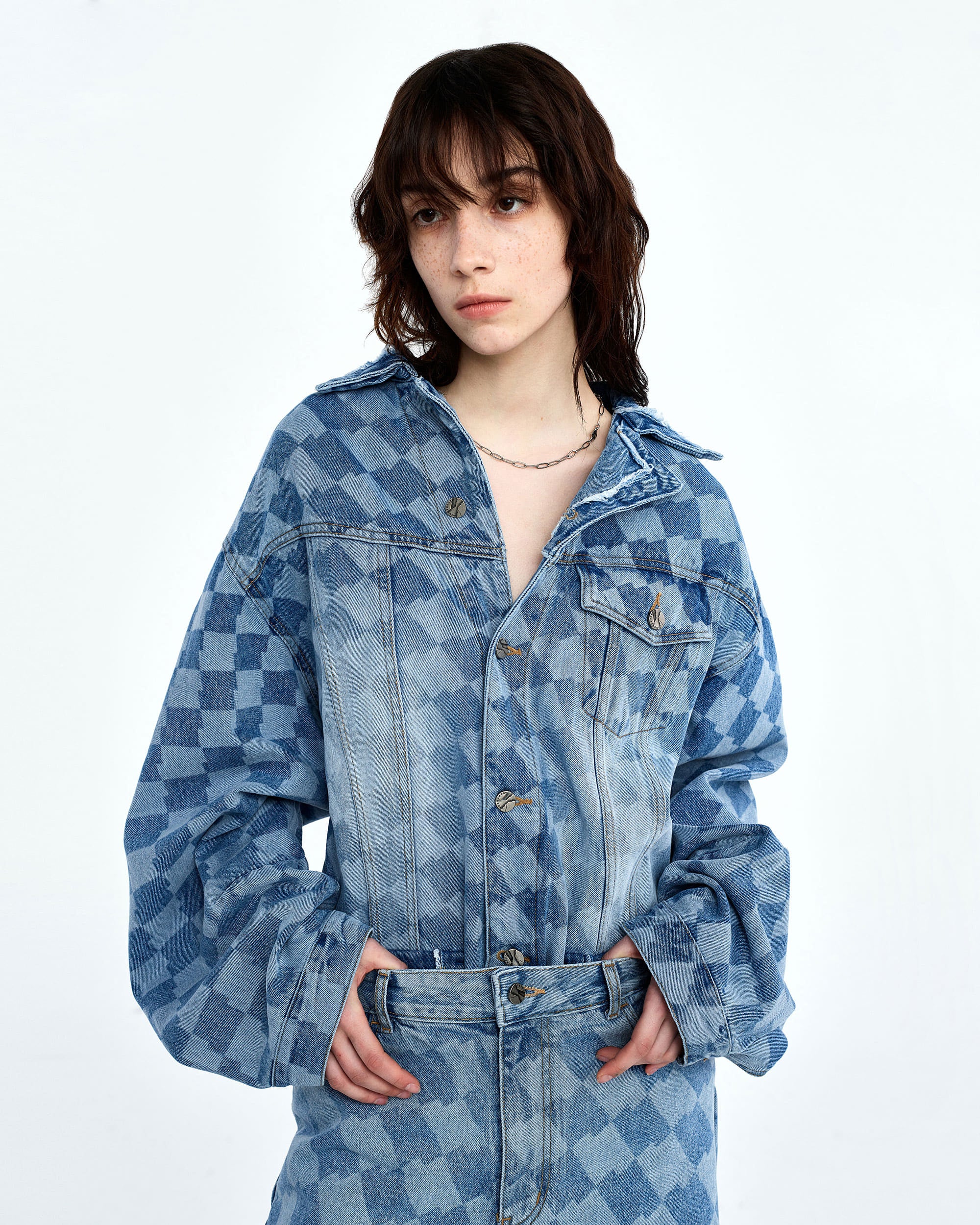 Ader Error - Tenit trucker jacket (Blue) product image 4 | TRAB K-Fashion Australia