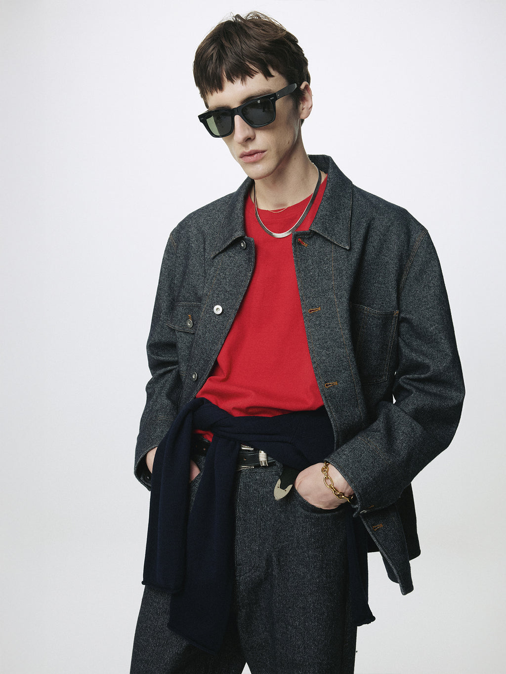 Tonywack - Wool Denim Chore Jacket Italian Fabric (Dark Indigo) product image 9 | TRAB K-Fashion Australia