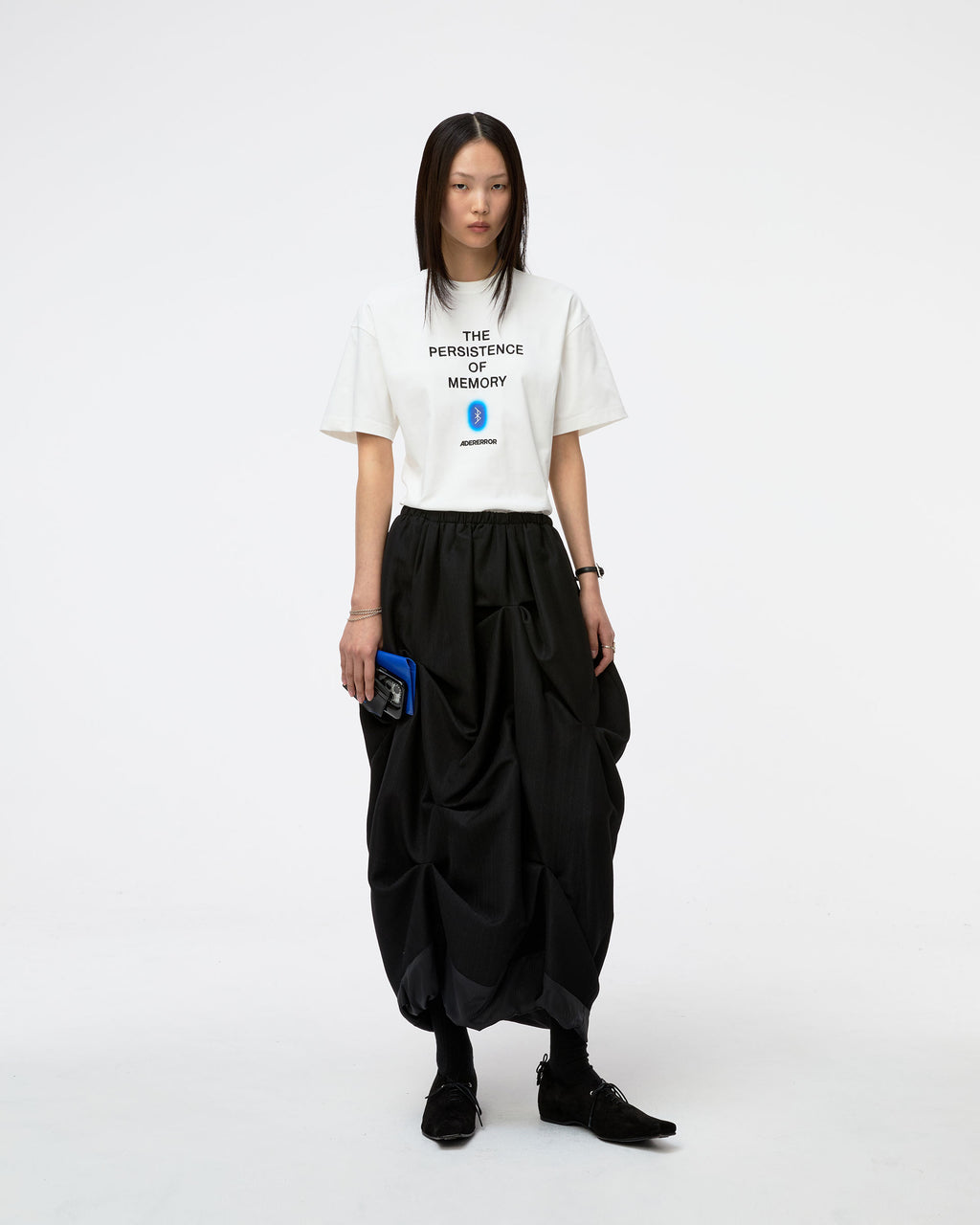 Ader Error - Blue net T-shirt Product. 49 (Off White) product image 4 | TRAB K-Fashion Australia