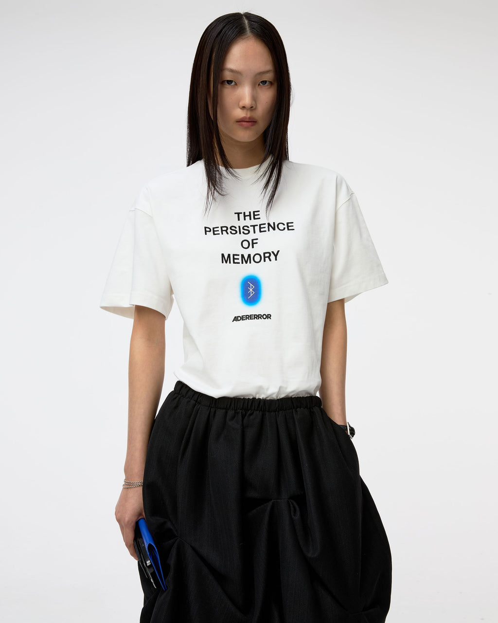 Ader Error - Blue net T-shirt Product. 49 (Off White) product image 6 | TRAB K-Fashion Australia
