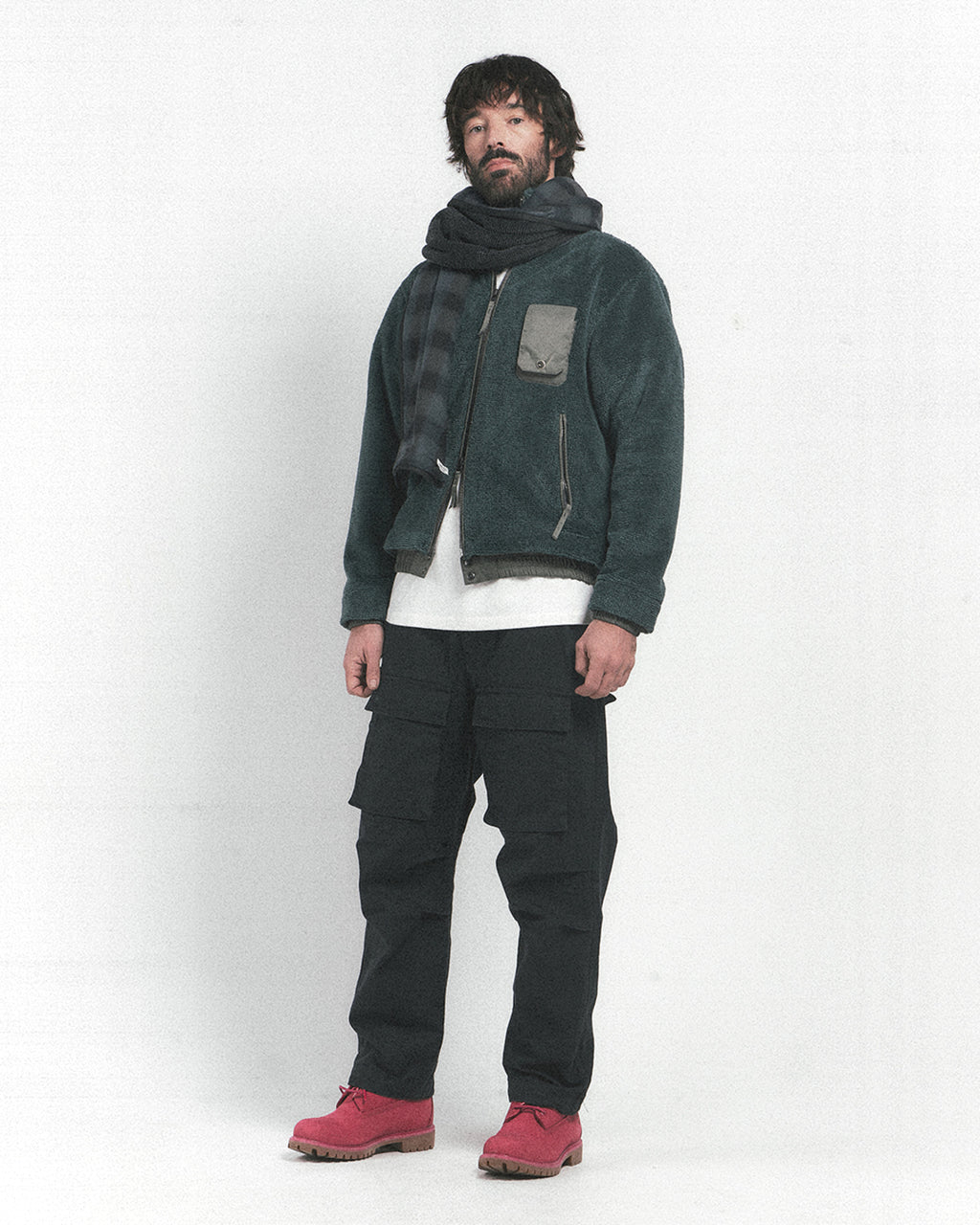 Eastlogue - Reversible Fleece Scarf (Black) product image 1 | TRAB K-Fashion Australia