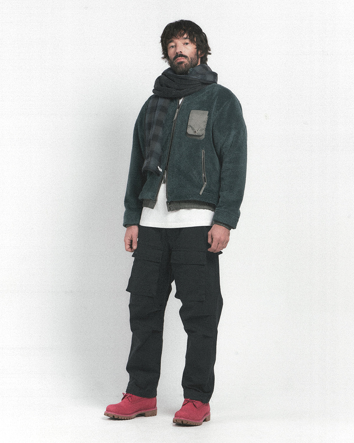 Eastlogue - Reversible Fleece Scarf (Black) product image 1 | TRAB K-Fashion Australia
