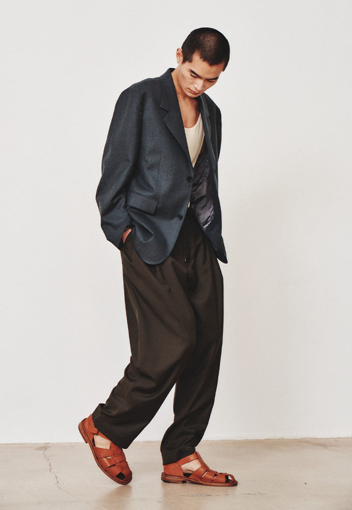 Art if acts - Wool Side Two Tuck Pants (Khaki) product image 5 | TRAB K-Fashion Australia