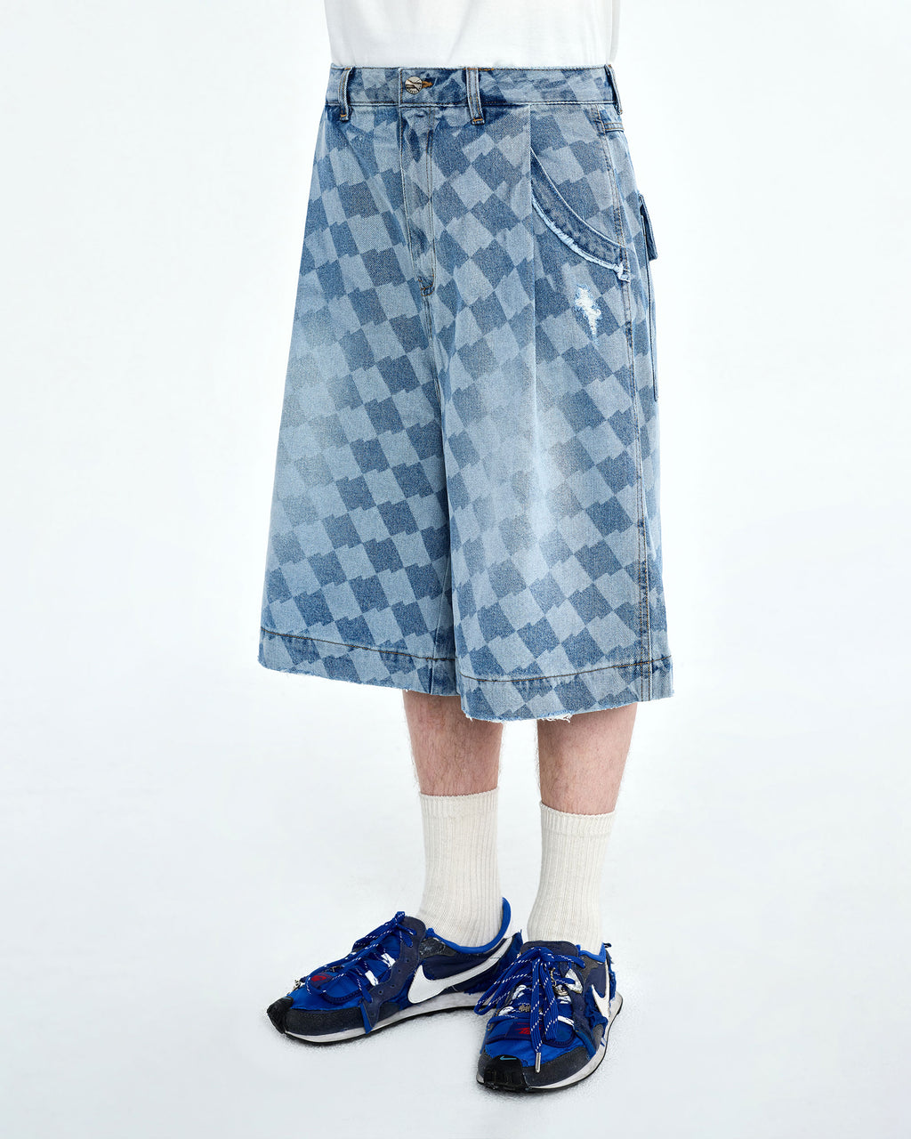 Ader Error - Tenit shorts jeans (Blue) product image 3 | TRAB K-Fashion Australia