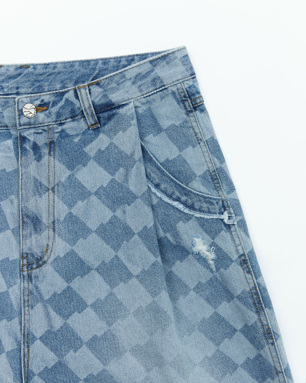Ader Error - Tenit shorts jeans (Blue) product image 6 | TRAB K-Fashion Australia