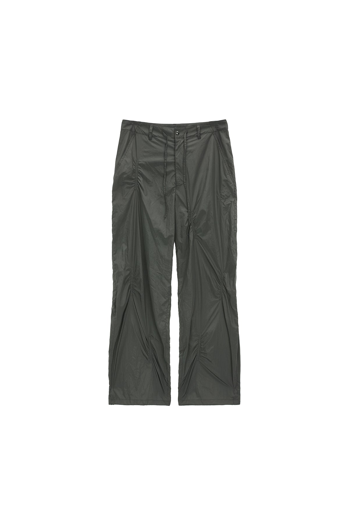 Matin Kim - Shirring Point Nylon Pants (Khaki) product image 1 | TRAB K-Fashion Australia