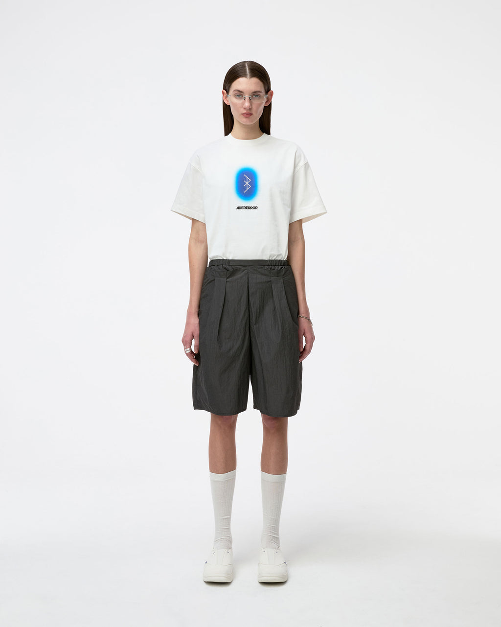 Ader Error - Blue net T-shirt Product. 51 (Off White) product image 1 | TRAB K-Fashion Australia