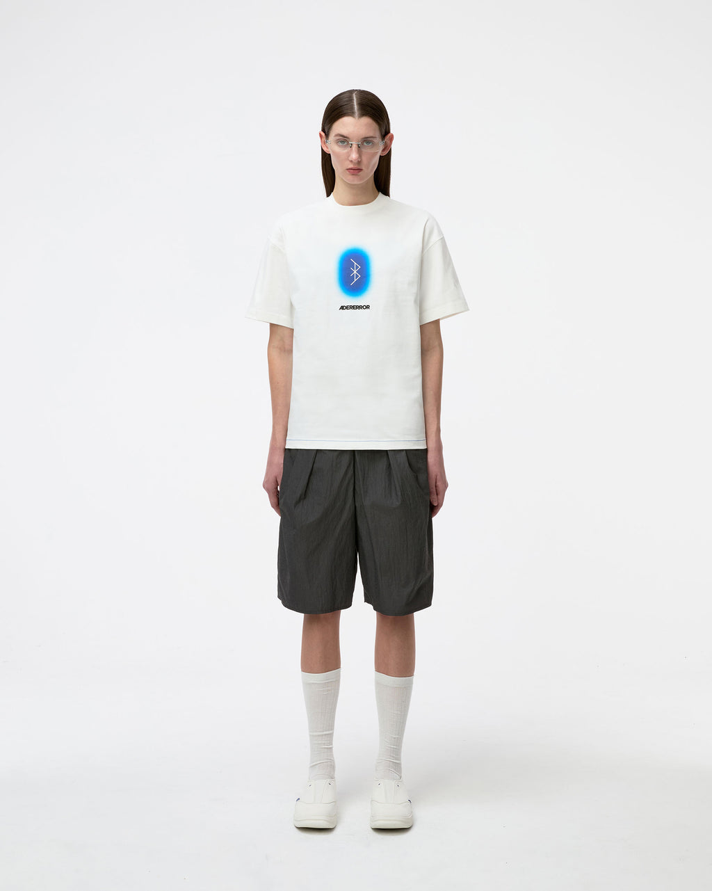 Ader Error - Blue net T-shirt Product. 51 (Off White) product image 2 | TRAB K-Fashion Australia