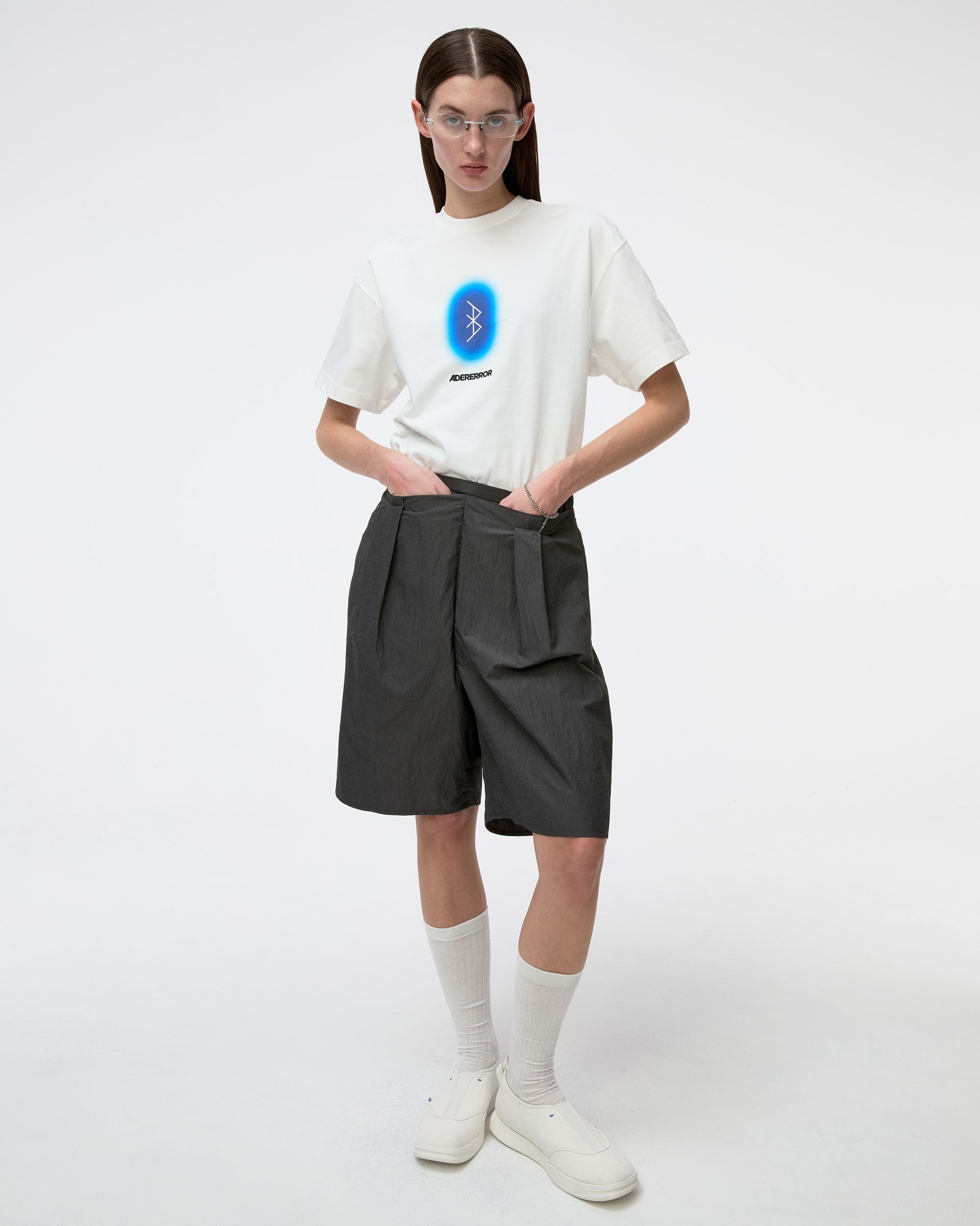 Ader Error - Blue net T-shirt Product. 51 (Off White) product image 6 | TRAB K-Fashion Australia