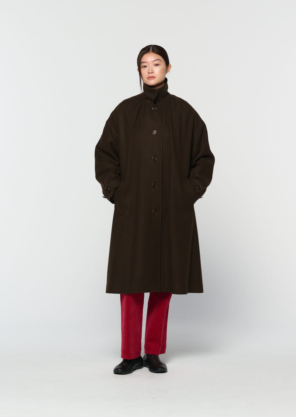 Amomento - corduroy flared pants (Red) product image 10 | TRAB K-Fashion Australia