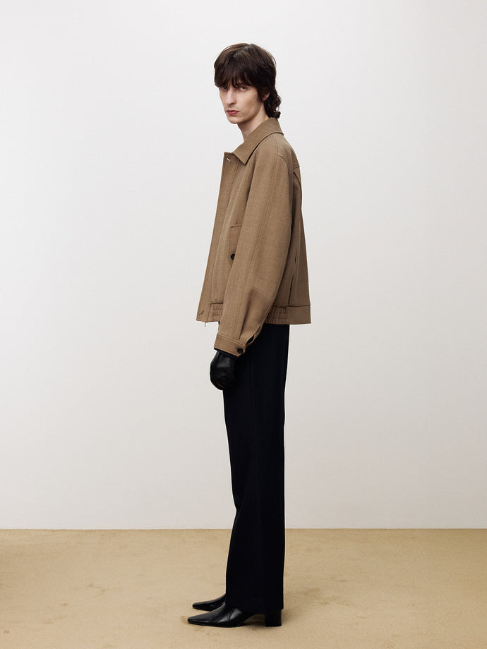 Tonywack - Melange Wool Oversized Blouson (Melange Camel) product image 3 | TRAB K-Fashion Australia