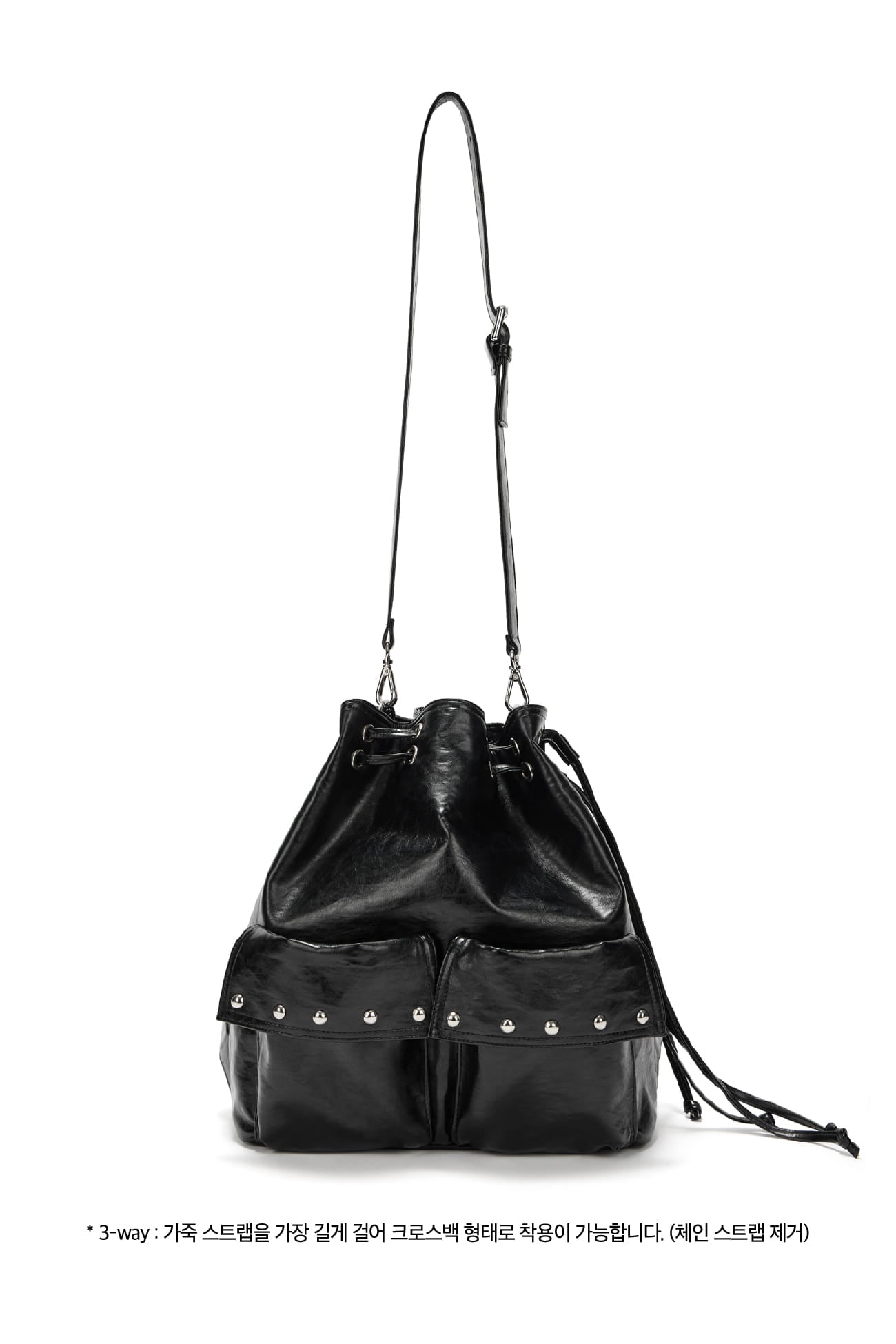 Deinet - Deinet 5-Way Stud Pocket Multi Bag (Black) product image 5 | TRAB K-Fashion Australia