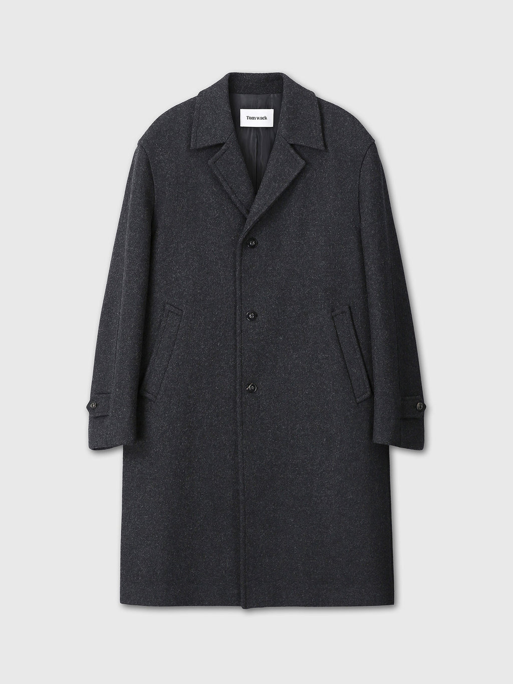 Tonywack - Felted Wool Tailored Coat (Charcoal) product image 7 | TRAB K-Fashion Australia